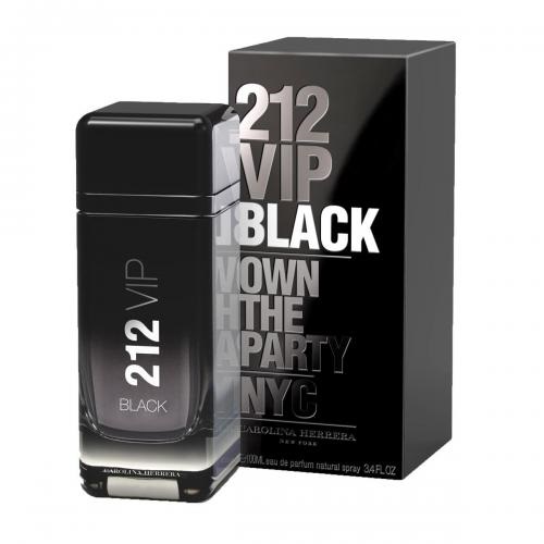 Carolina-Herrera-212-VIP-Black-Eau-De-Parfum-SprayFor-Men-3.4oz100ml Carolina Herrera 212 VIP Black EDP Spray, 3.4oz/100ml